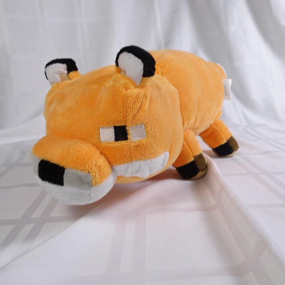 Minecraft Fox‎ Plush Pillow Buddy 20 Inch JINX Mojang orange soft